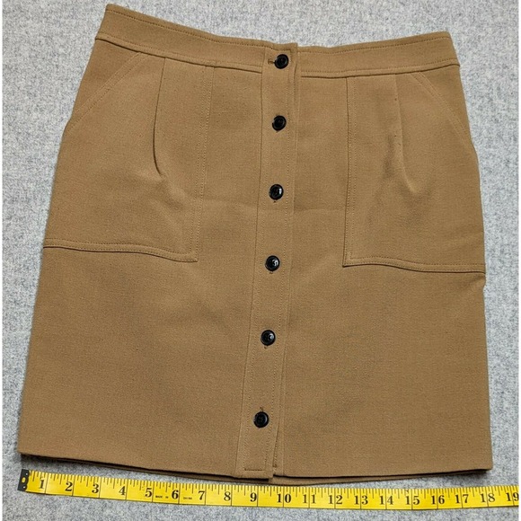 Banana Republic Button Front Skirt Size 2 Heritage Collection Pockets - Picture 1 of 8